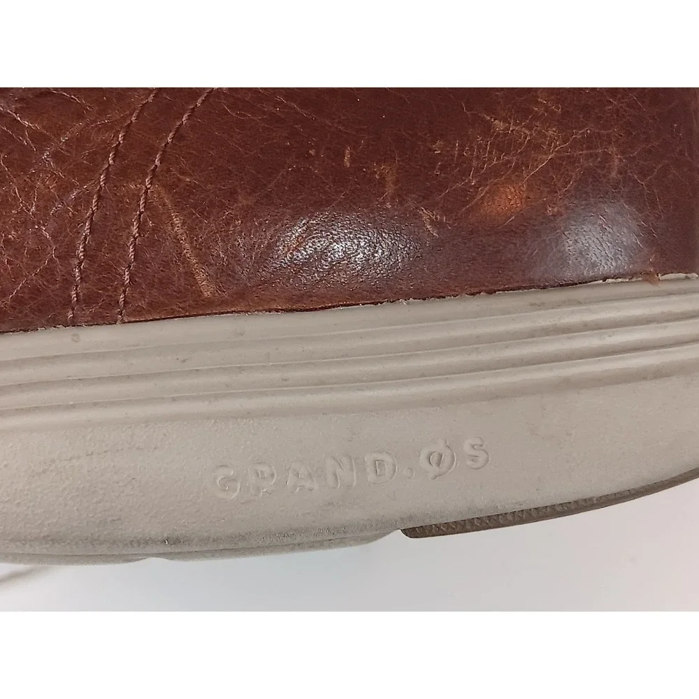 Cole Haan Grand Tour Chukka Men's Size 9.5 M Leather Brown Boots C25564